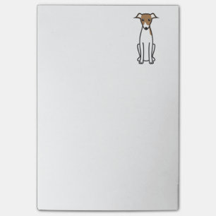 Italian Greyhound Dog Cartoon Post-it Notes