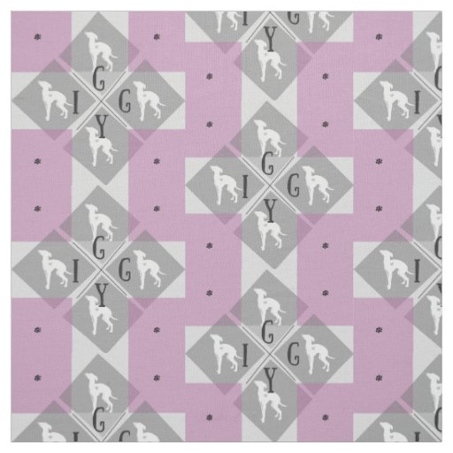 Italian Greyhound Dog  Diamond Joann Fabric Iggy