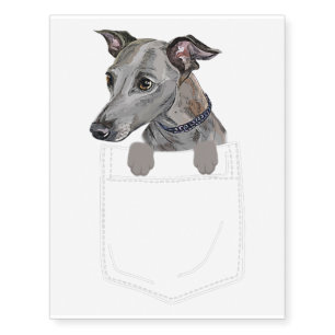 Italian Greyhound Dog In Your Front Pocket Funny Temporary Tattoos