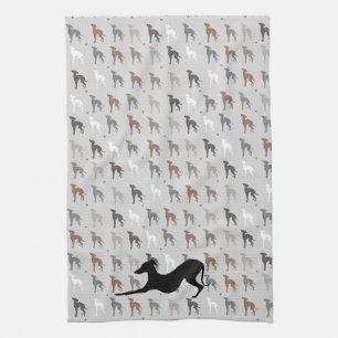 Italian Greyhound Dog Kitchen Towel, Iggy Rescue Towel