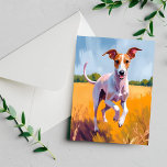 Italian Greyhound Dog Painting Postcard