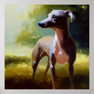 Italian Greyhound Dog Poster