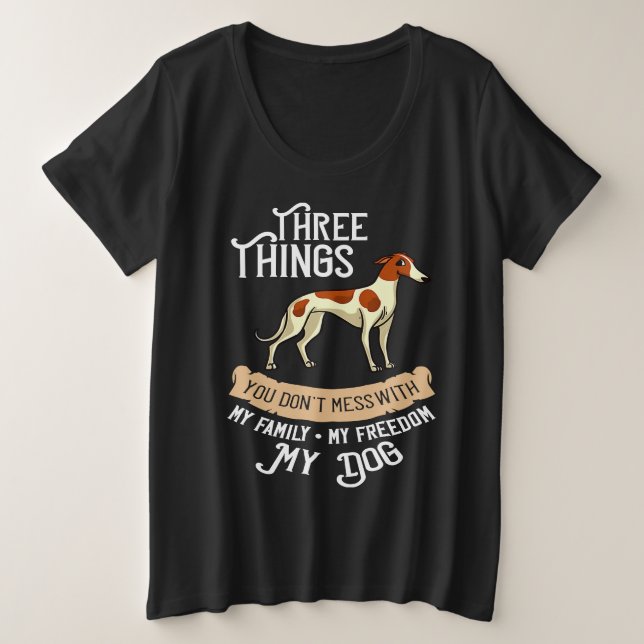 Italian Greyhound Dog  Puppies Owner Plus Size T-Shirt (Design Front)