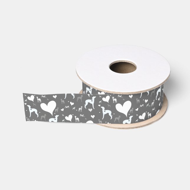 Italian Greyhound Dog Rescue Gift Ribbon  Iggy (Spool)