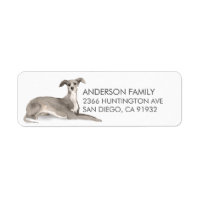 Italian Greyhound Dog Return Address Label