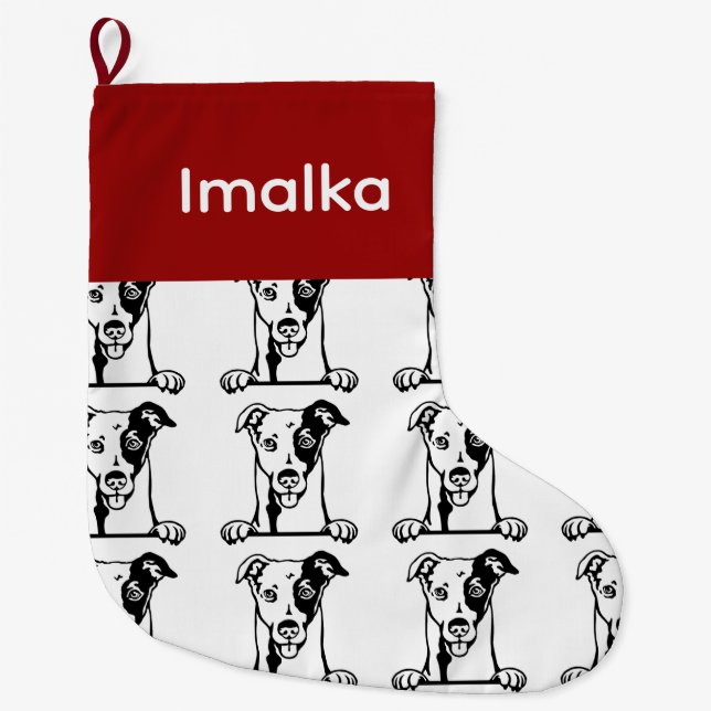 Italian Greyhound dog socks  Customized dog Socks  (Front)