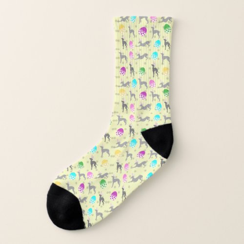 Italian Greyhound Easter Socks Silly Iggy Socks