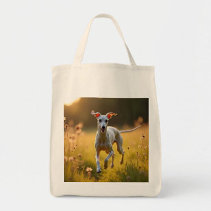 Italian Greyhound Elegant Grocery Tote Bag