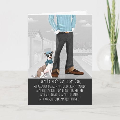 Italian Greyhound from the Dog Fathers Day Card