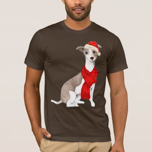 Italian Greyhound Funny Christmas Dog T_Shirt