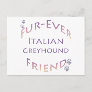 Italian Greyhound Furever Postcard