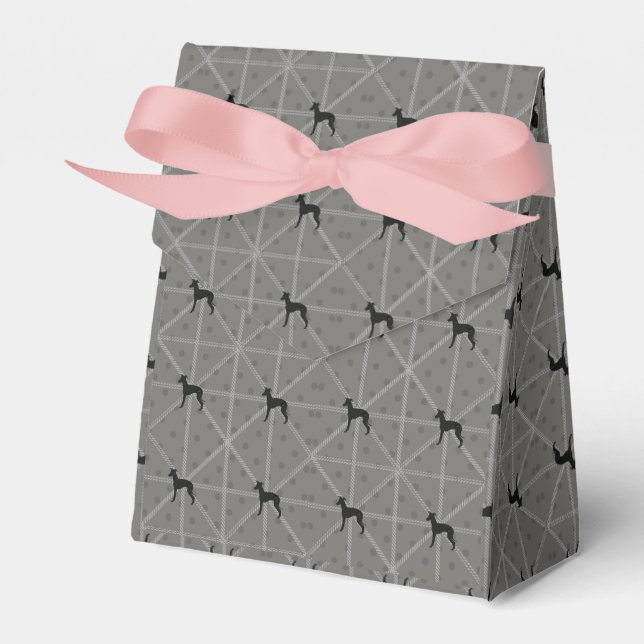 Italian Greyhound Gift Favor Box Dog Wrapping Iggy (Front Side)