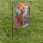 Italian Greyhound Gothic Vampire Halloween Dog Art Garden Flag