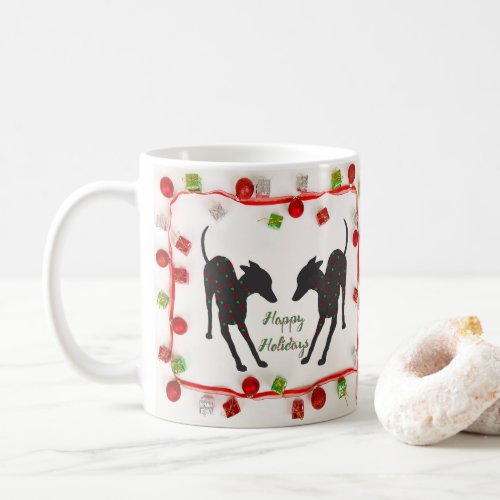 Italian Greyhound Happy Holidays Coffee Mug