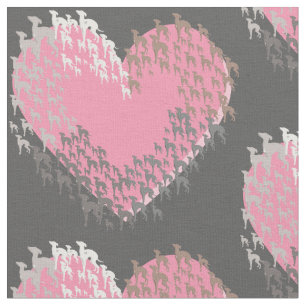 Italian Greyhound Heart Joann Fabric