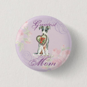 Italian Greyhound Heart Mom Pinback Button