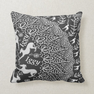 Italian Greyhound Home Decor Pillow Silly Iggy