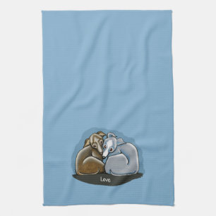 Italian Greyhound Huddle Kitchen Towel
