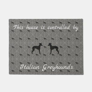 Italian Greyhound Iggy Dog Door Mat