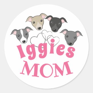 Italian greyhound Iggy Dog mom Cute funny cartoon
