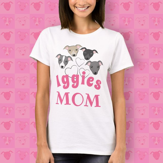 Italian greyhound Iggy Dog mom Cute funny cartoon T-Shirt (Creator Uploaded)