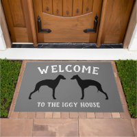 Italian Greyhound Iggy Dog Silhouettes Custom
