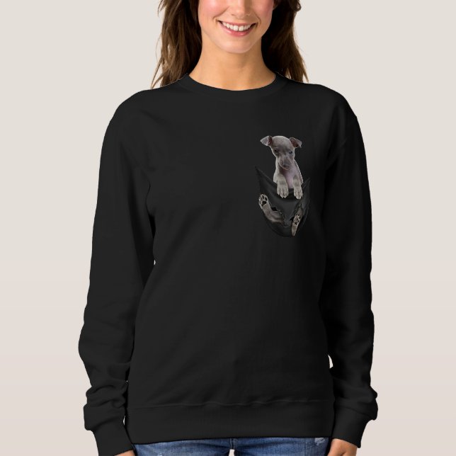 Italian Greyhound In Your Pocket Dogs Tee (Front)