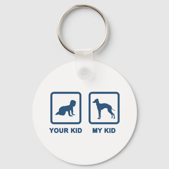 Italian Greyhound Keychain (Front)