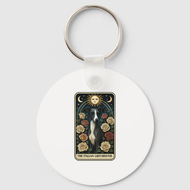 Italian Greyhound Keychain (Front)