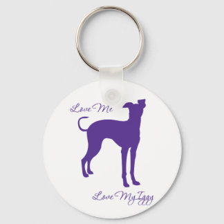 Italian Greyhound Keychain