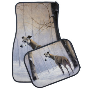 Italian Greyhound Let It Snow Christmas Car Floor Mat