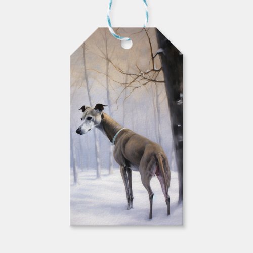 Italian Greyhound Let It Snow Christmas Gift Tags