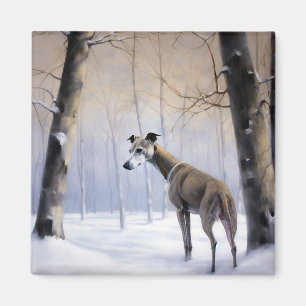 Italian Greyhound Let It Snow Christmas Magnet