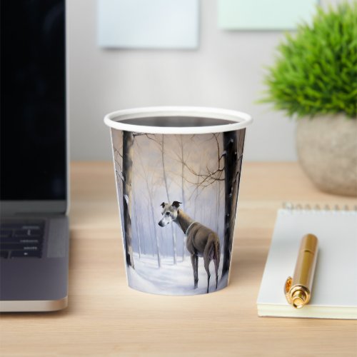 Italian Greyhound Let It Snow Christmas Paper Cups