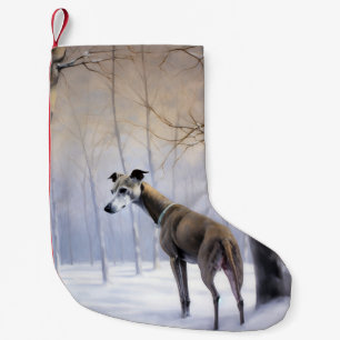 Italian Greyhound Let It Snow Christmas Small Christmas Stocking