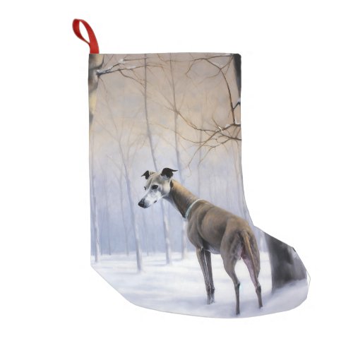 Italian Greyhound Let It Snow Christmas Small Christmas Stocking