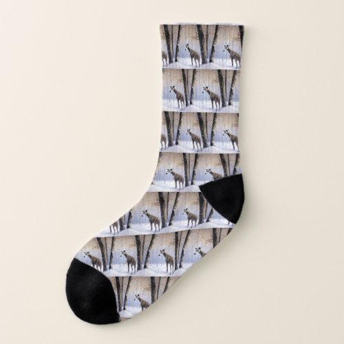 Italian Greyhound Let It Snow Christmas Socks