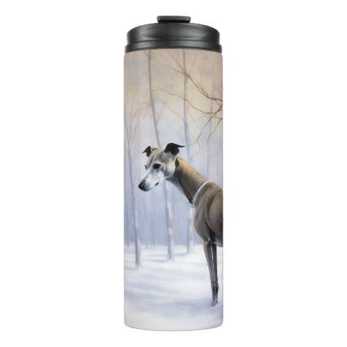 Italian Greyhound Let It Snow Christmas Thermal Tumbler