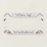 Italian Greyhound Licence Plate Frame.Silly  Iggy License Plate Frame