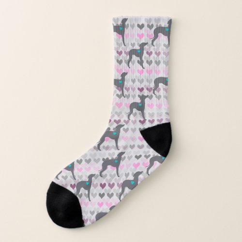 Italian Greyhound Love Socks Silly Iggy