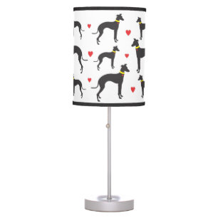 Italian Greyhound Love Table Lamp
