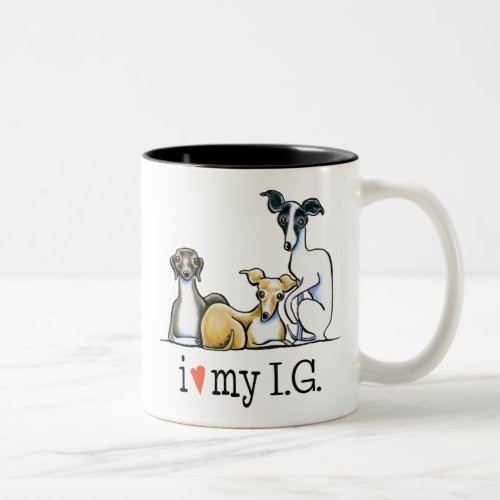 Italian Greyhound Lover Two_Tone Coffee Mug