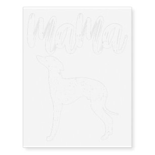 Italian Greyhound Mama Gifts Mor Temporary Tattoos