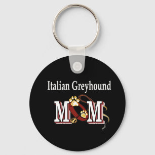 Italian Greyhound MOM Gifts Keychain