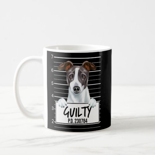 Italian Greyhound Mugshot Guilty Dog  Coffee Mug