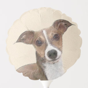 Italian Greyhound Painting - Cute Original Dog Art Balloon