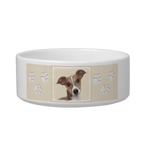 Italian Greyhound Painting _ Cute Original Dog Art Bowl