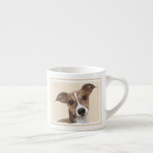 Italian Greyhound Painting - Cute Original Dog Art Espresso Cup