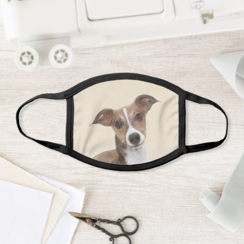 Italian Greyhound Painting _ Cute Original Dog Art Face Mask