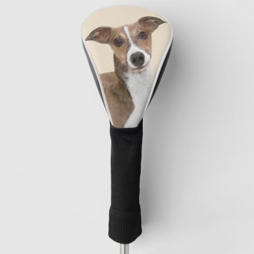 Italian Greyhound Painting _ Cute Original Dog Art Golf Head Cover
